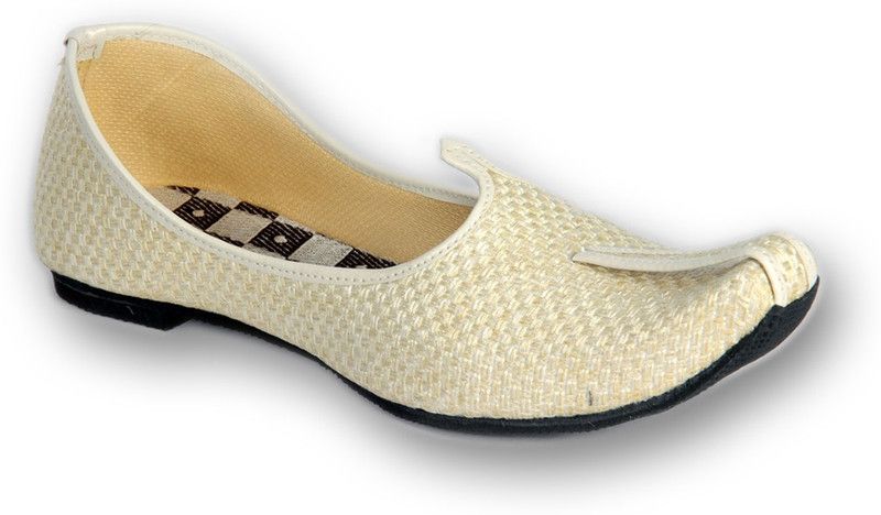 Beige Colour Jute Men Ethnic Wear Slip On Jutis Party Wear For Men  (Beige)