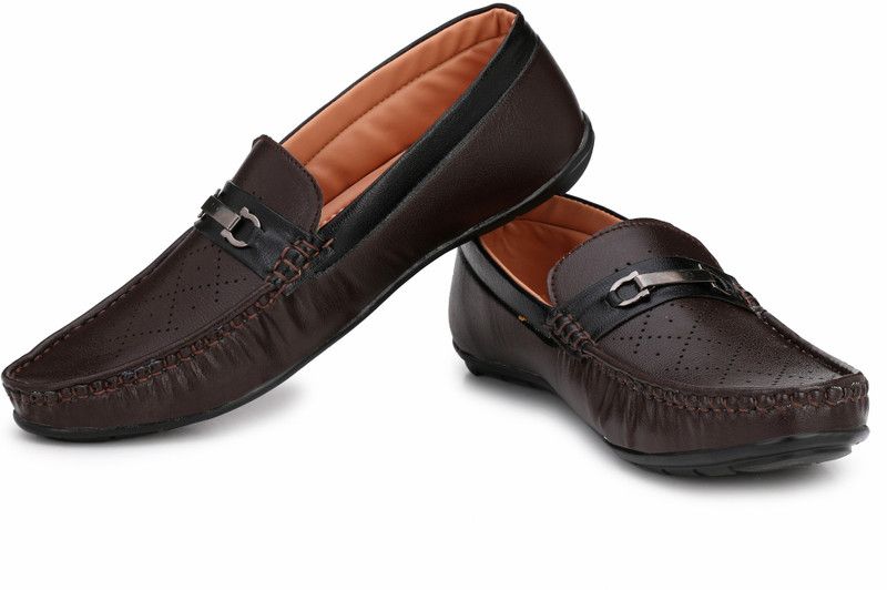 APN-111 Loafers For Men  (Brown)
