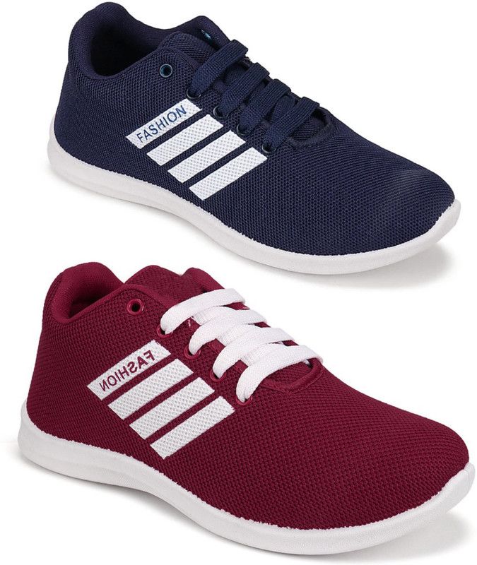 Vrino Sports,Running ,Casual,Sneaker shoes Walking Shoes For Women  (Maroon, Navy)