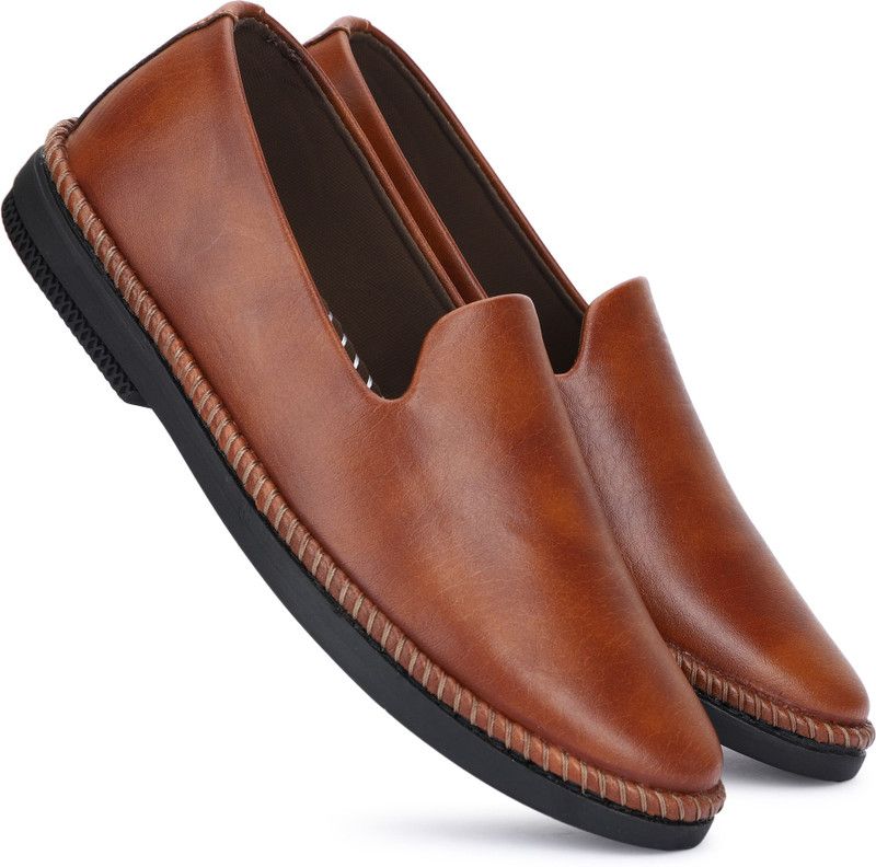 Light Weight Loafers For Men  (Tan)