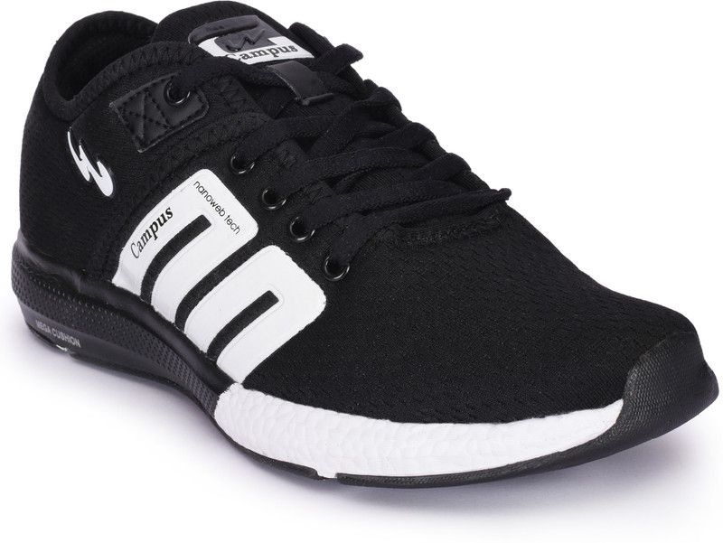 BATTLE Running Shoes For Men  (White, Black)