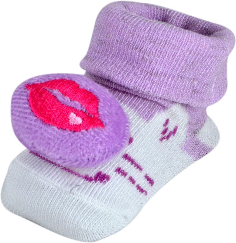 Instabuyz Lips Booties  (Toe to Heel Length - 2 cm, Purple)