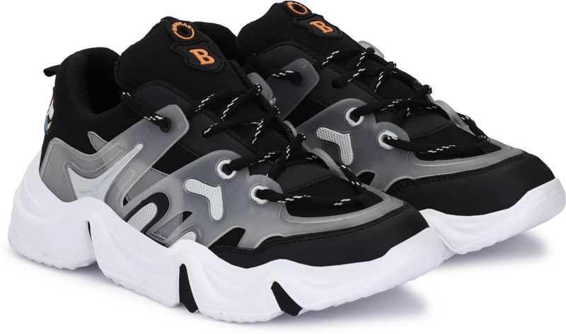Rainbow 811 Shoes Running shoes for boys | sports shoes for men | Latest Stylish Running Shoes For Men  (Black)