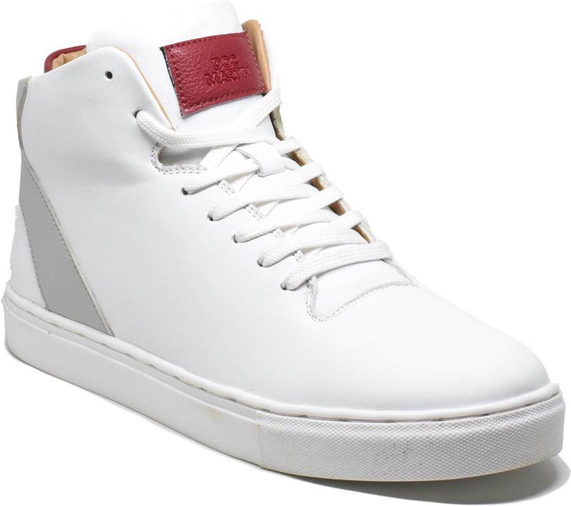 Mars White Sneakers For Men  (White, Grey)