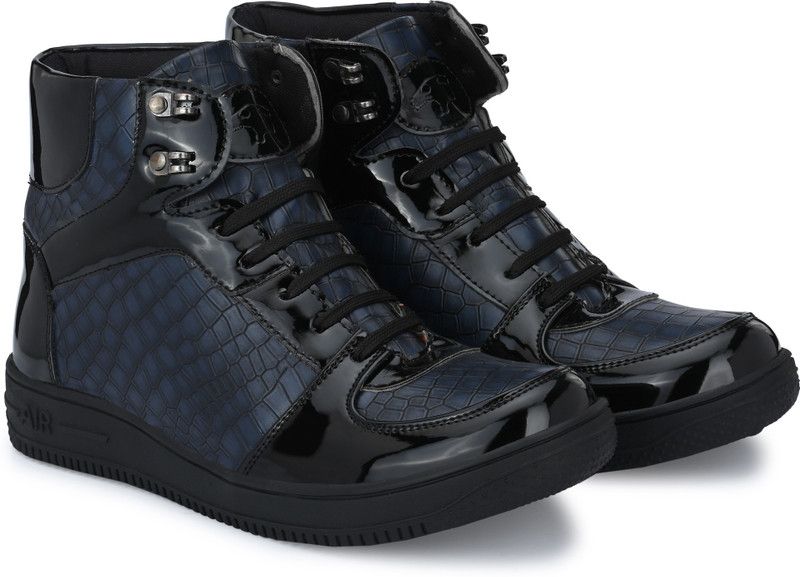Boots For Men  (Blue, Black)