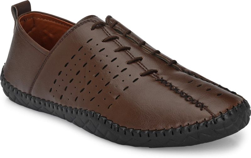 Men Casual Roman Slip-on Synthetic Shoes Casuals For Men  (Brown)