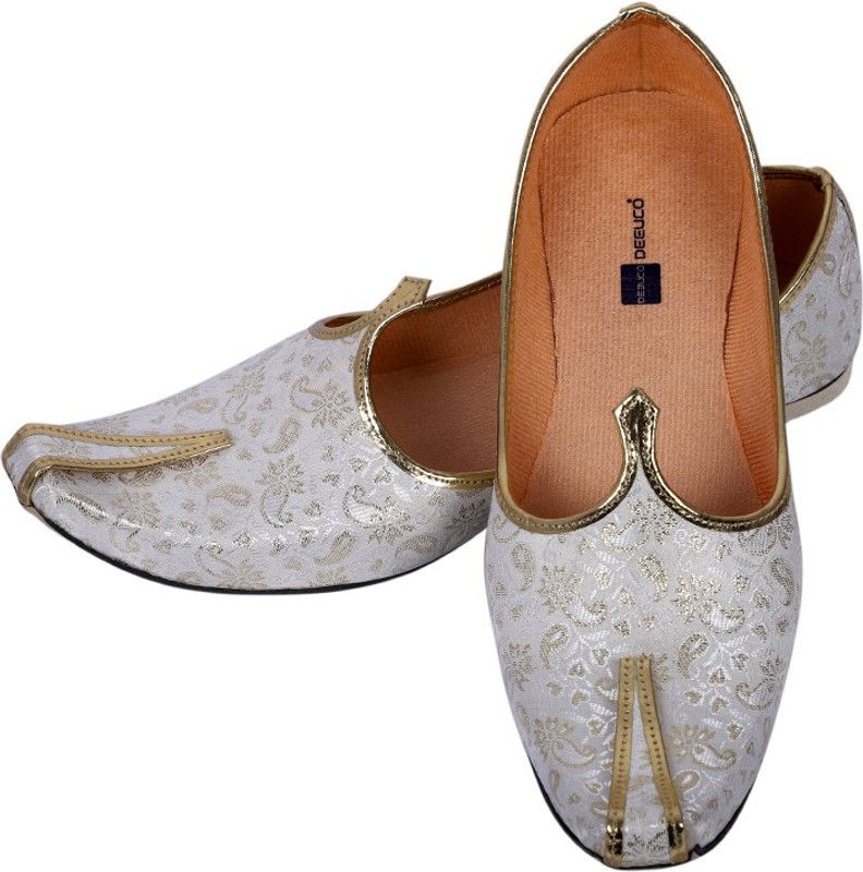 Mojaris For Men  (Gold, Beige)
