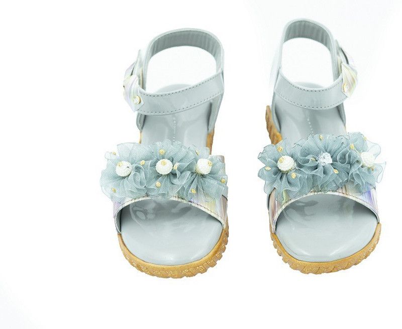 Velcro Wedges For Girls  (Multicolor)
