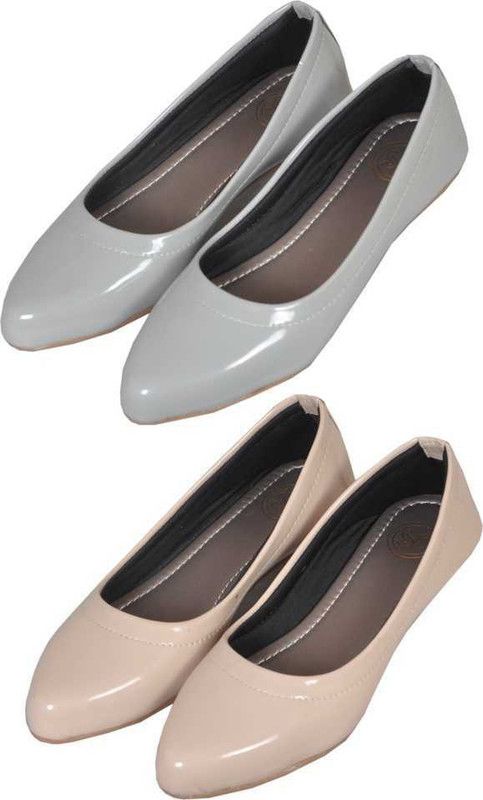 Bellies For Women  (Grey, Beige)