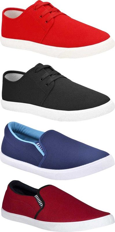 Combo Pack Of 4 Sneakers For Men  (Multicolor)