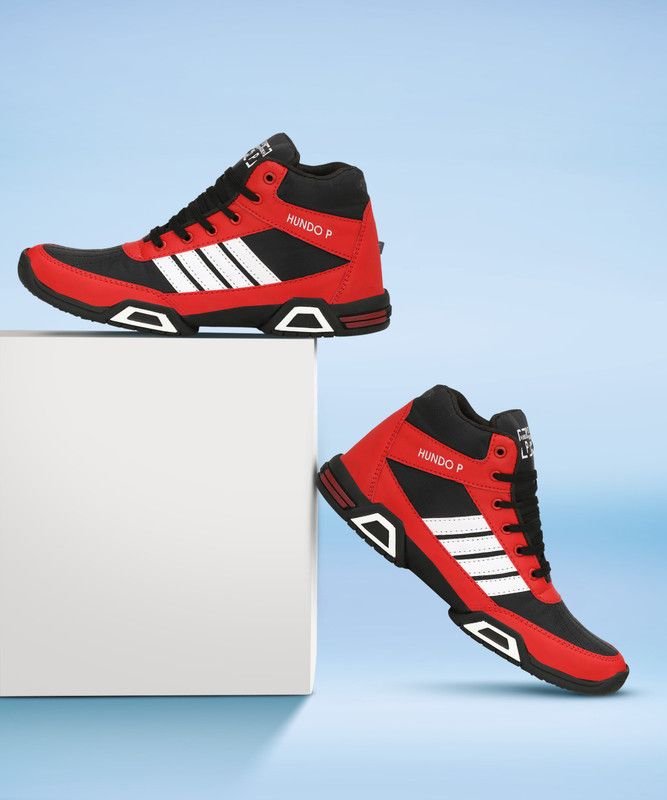 Stylish Outdoor Boots Wrestling Shoes For Men  (Red)