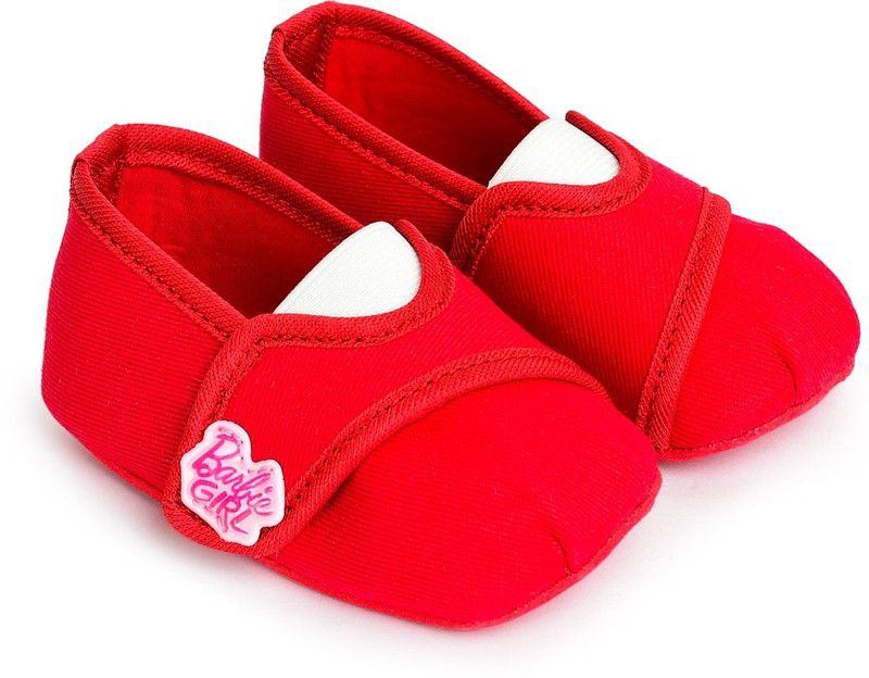 BARBIE BB1EBL2090 RED/BABY PINK Booties  (Toe to Heel Length - 11 cm, RED/BABY PINK)