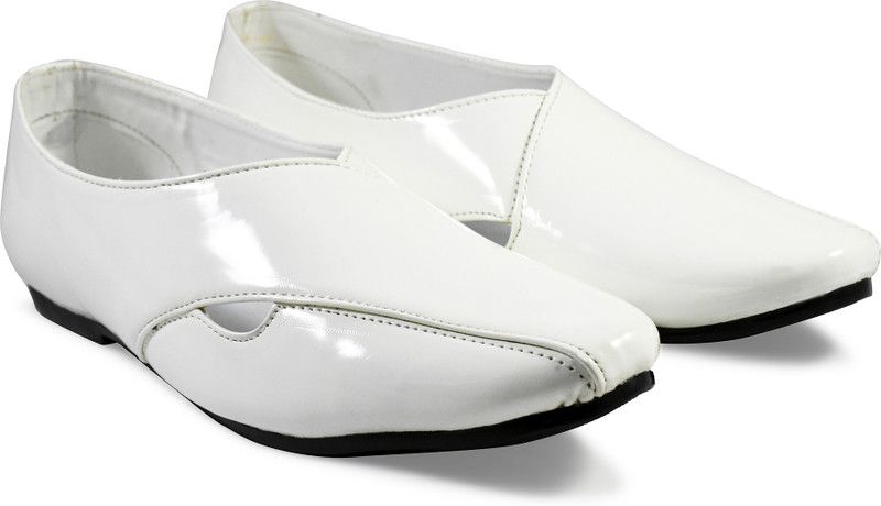 PAISHAWARI NEW STYLISH PATENT ALDO HANDMADE MENS PARTY WEAR SHOE (WHITE) Party Wear For Men  (White)