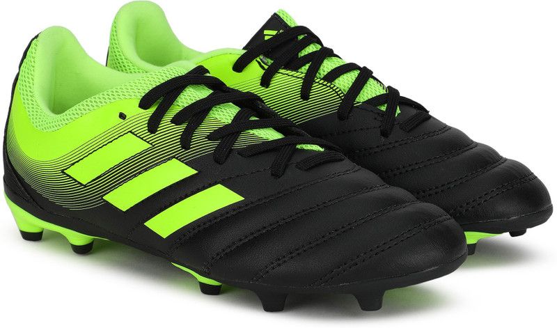 Lace Football Shoes For Boys  (Black)