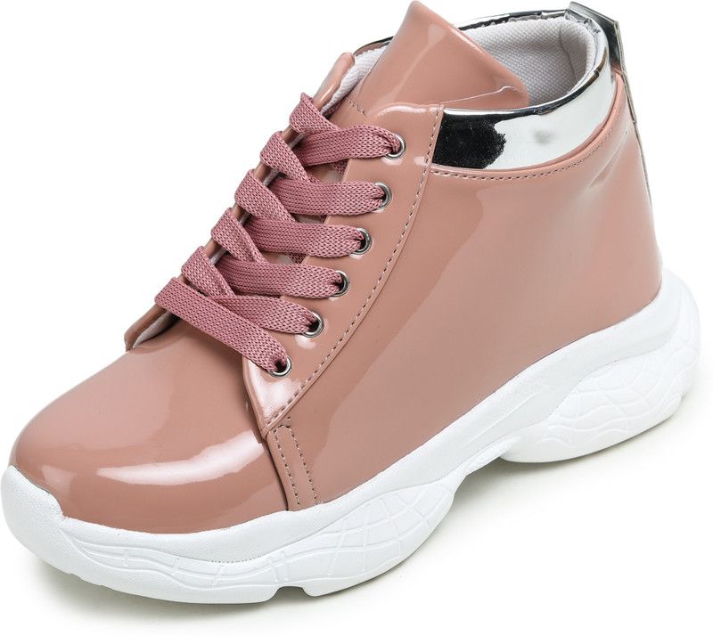 Shoes for Girls Women's High Heels Stylish Ankle Boots Casual & Partywear Trendy Boots For Women  (Pink)