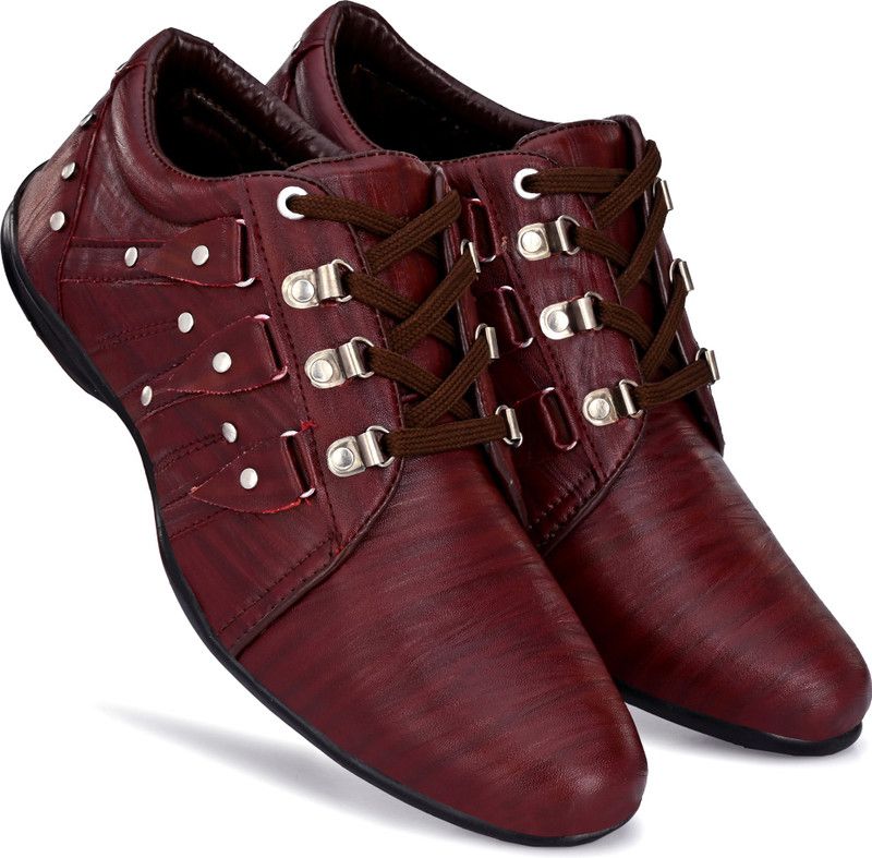 Half Rippit for men Casuals For Men  (Maroon)