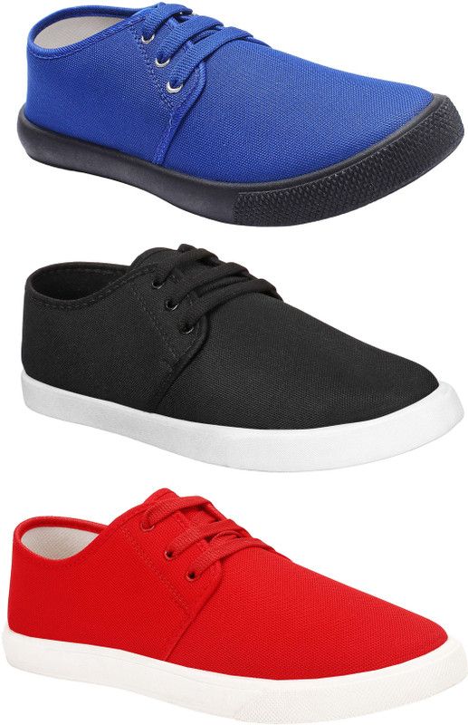 Combo Pack of 3 Casual Loafer Sneakers Shoes Casuals For Men  (Multicolor)