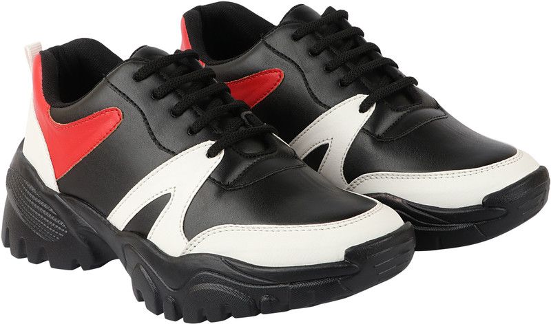 SNK138-BK Sneakers For Women  (Black)
