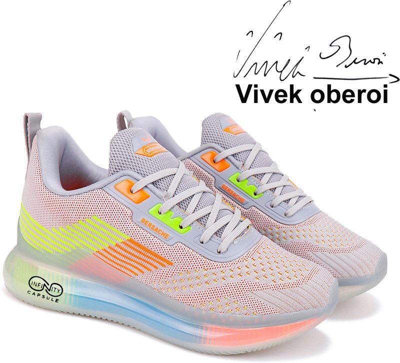 Bersache Sports Shoes For Men|Light Grey For Running,Walking,gym & hiking Shoes Running Shoes For Men  (Grey)