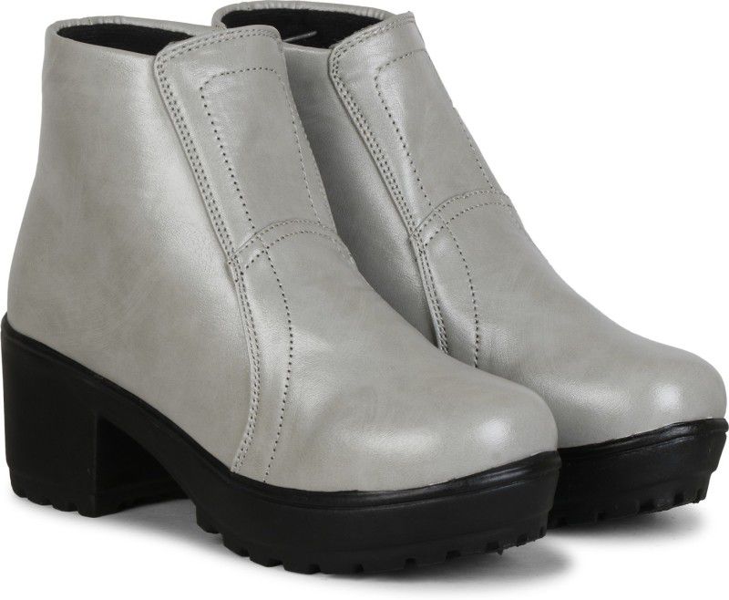 Boots For Women  (Grey)