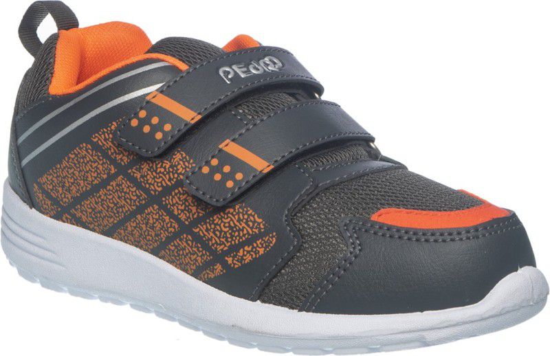 Velcro Sneakers For Boys  (Grey)
