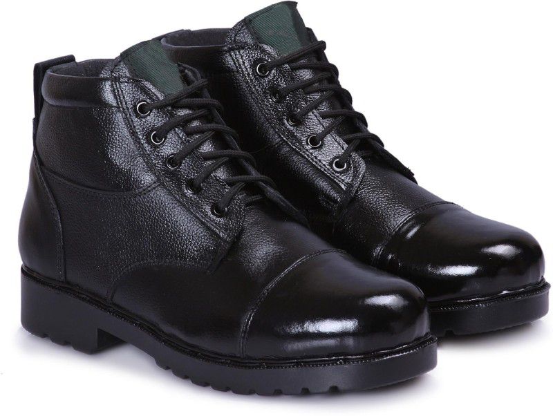 dms shoes in black army ncc Size-07 For Men  (Black)