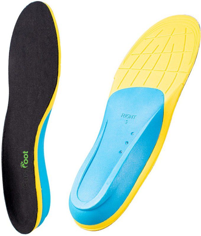 CuraFoot Athletic Insoles Foot Arch Support Orthothic Sole PU Foam Full Length Sports Shoe Insole  (Multicolor)