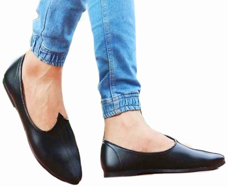 Men's Jalsa Jutti,Jutis For Men Walking Shoes For Men  (Black)