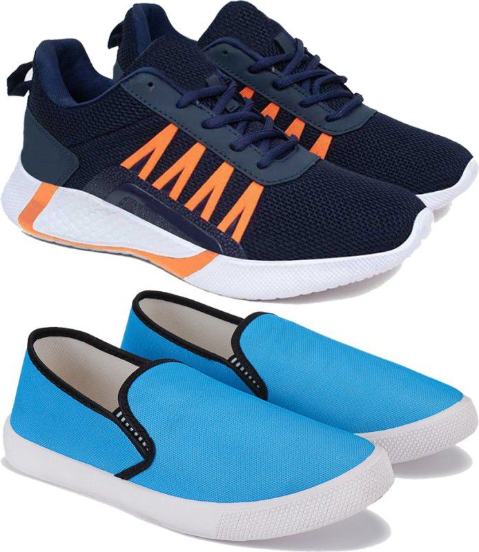Sporter Men Multicolor Casual Sneakers Shoes (Pack of 2) (Combo(ZO)-1721-1198) Sneakers For Men  (Multicolor)