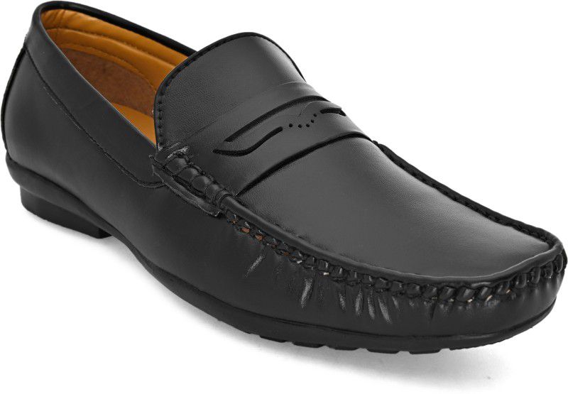 Cobblerstone Luxury Men's Loafer Shoes || Exclusively Handmade Ultra Premium Genuine Leather Shoes for Men Loafers For Men  (Black)