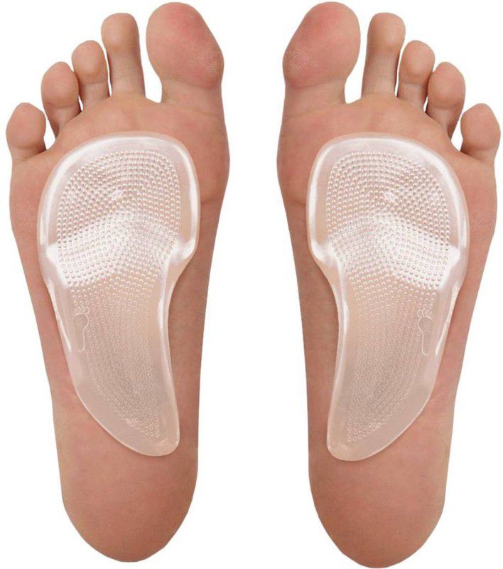 Lify FOREFOOT INSOLE- ARCH SUPPORT Gel 3/4 length Regular Shoe Insole  (CLEAR)