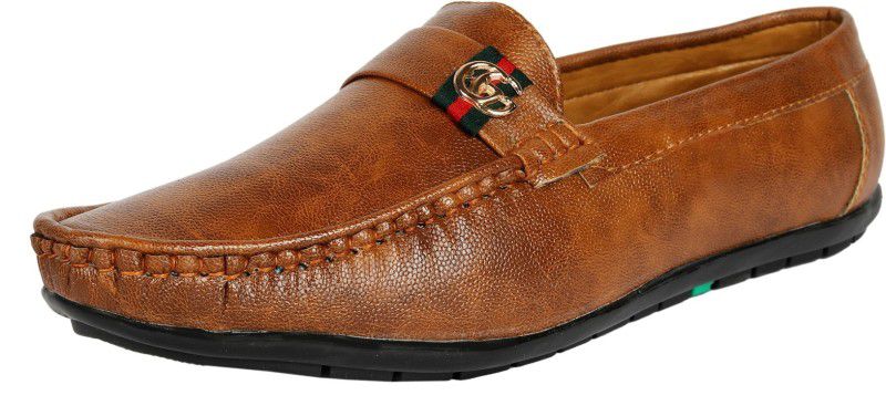 Shopsy_LK103 Loafers For Men  (Tan)