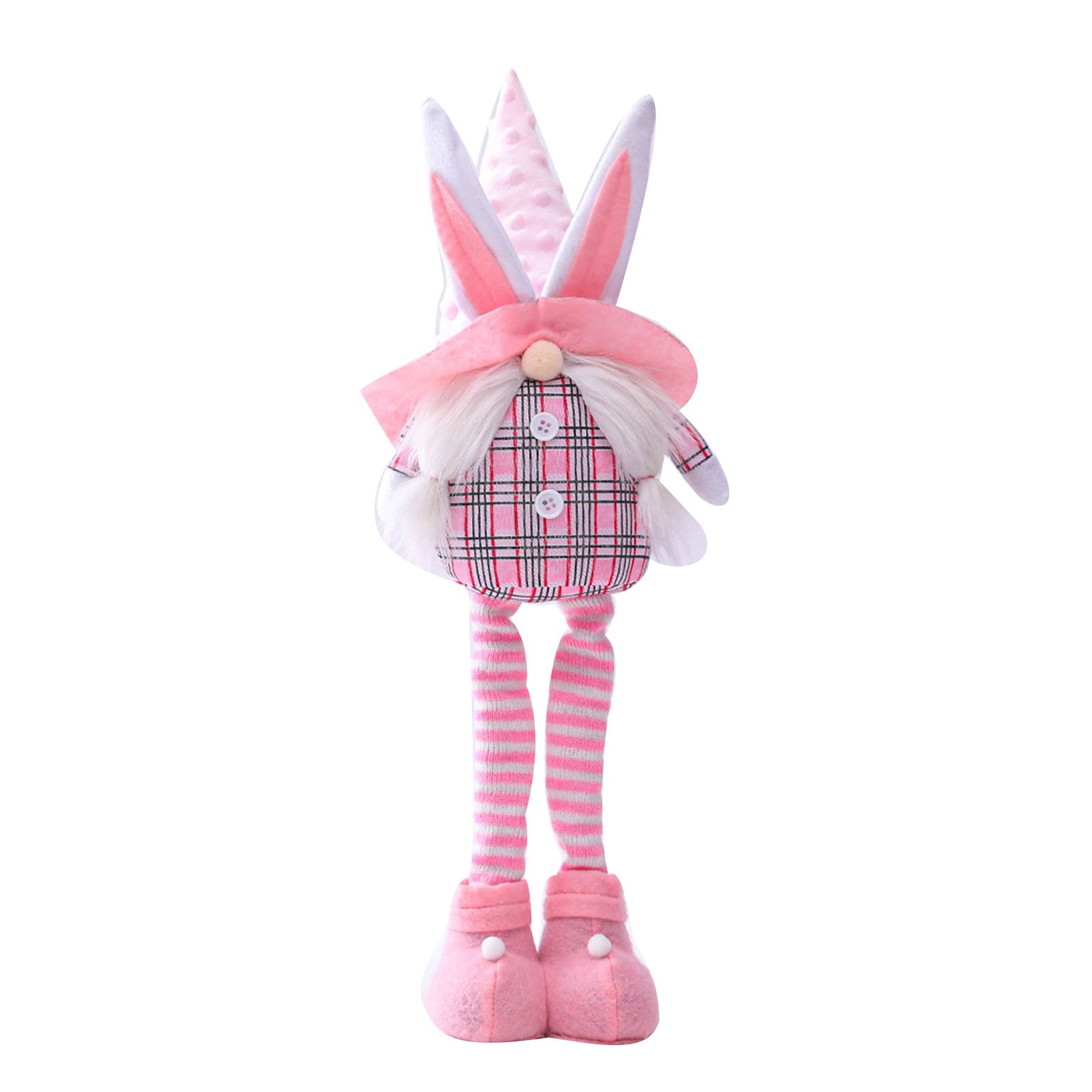 Rabbit Shape Design Plush Stuffed Flexible Doll Easter Home Decor Supplies Gift