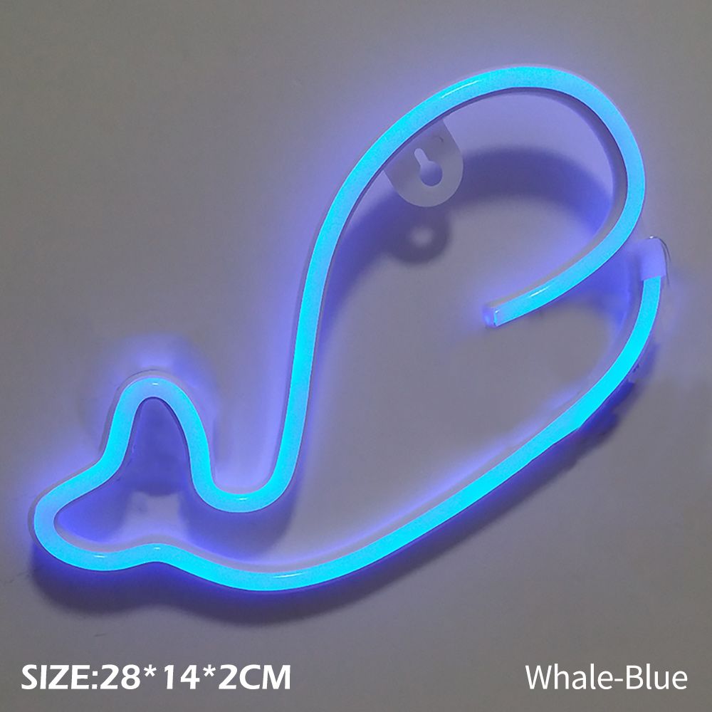 Neon LED Light Sign Lightning Moon Neon Light Ghost Dinosaur Spaceman Neon Signs for Room Home Decor Party Christmas