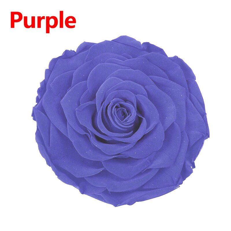 8pcs/box Preserved Rose Flowers Immortal Rose 5cm Diameter Mothers Day DIY Wedding Eternal Life Flower Material Gift