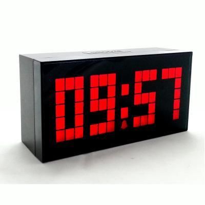 Loskii HC-301 Electronic Creative LED Dot Design Digit Cube Thermometer Date Snooze Function Alarm Clock