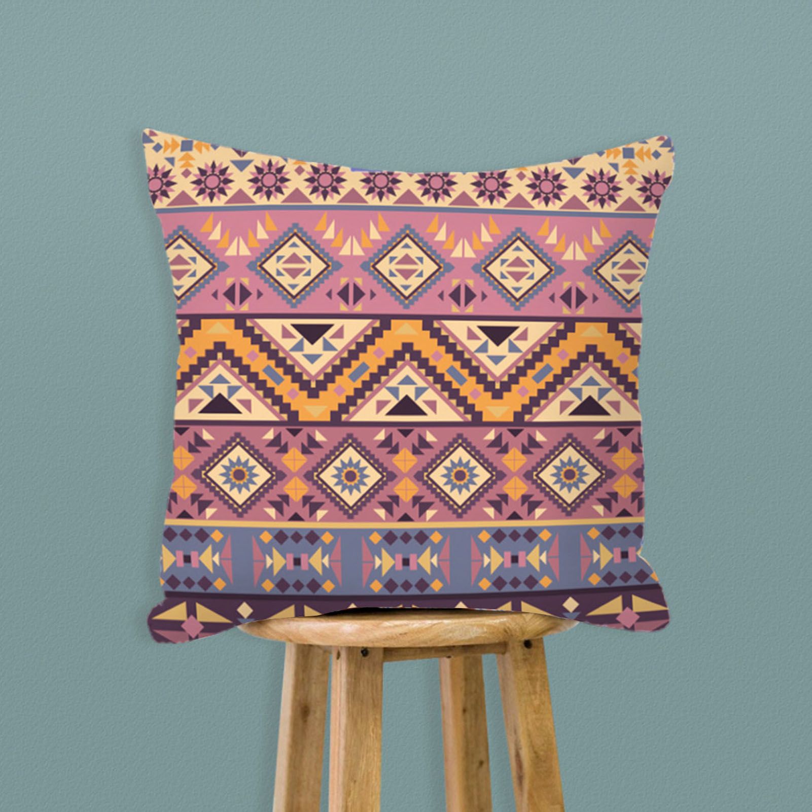 lowcase Anti-shrink Decorative Colorful Cushion Throw Cover