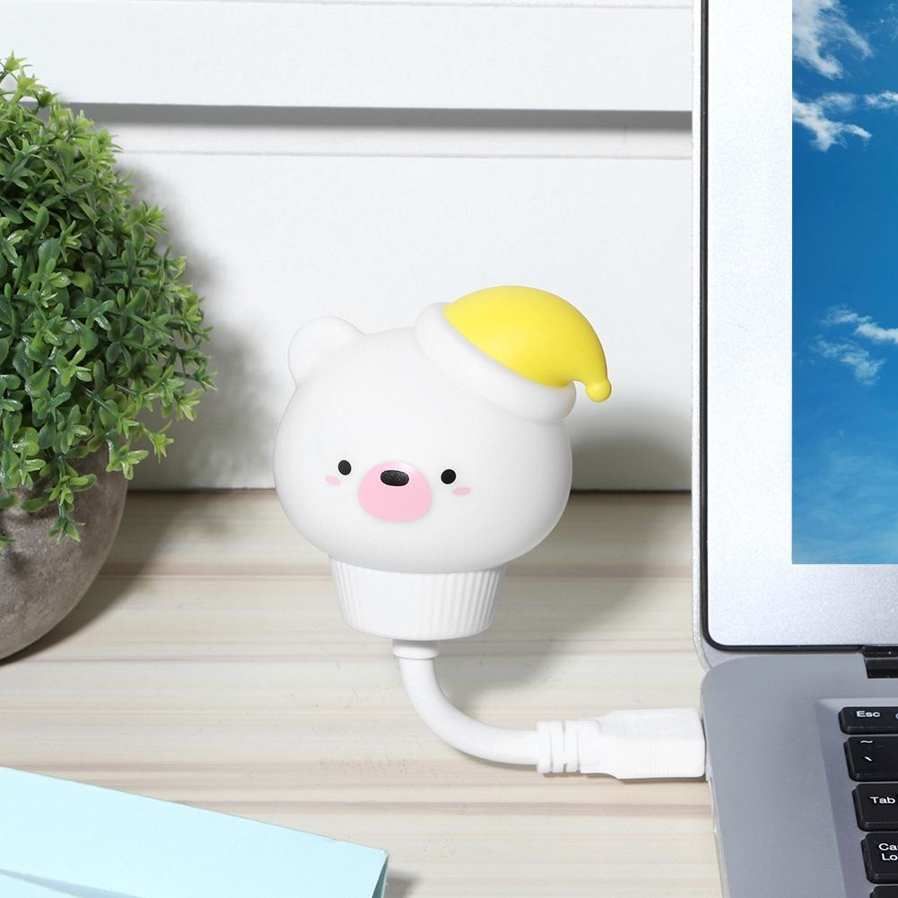 Sleeping Light Cute Animal Shaped Night USB LED Soft Cartoon Baby Nursery Lamp Kid Gift