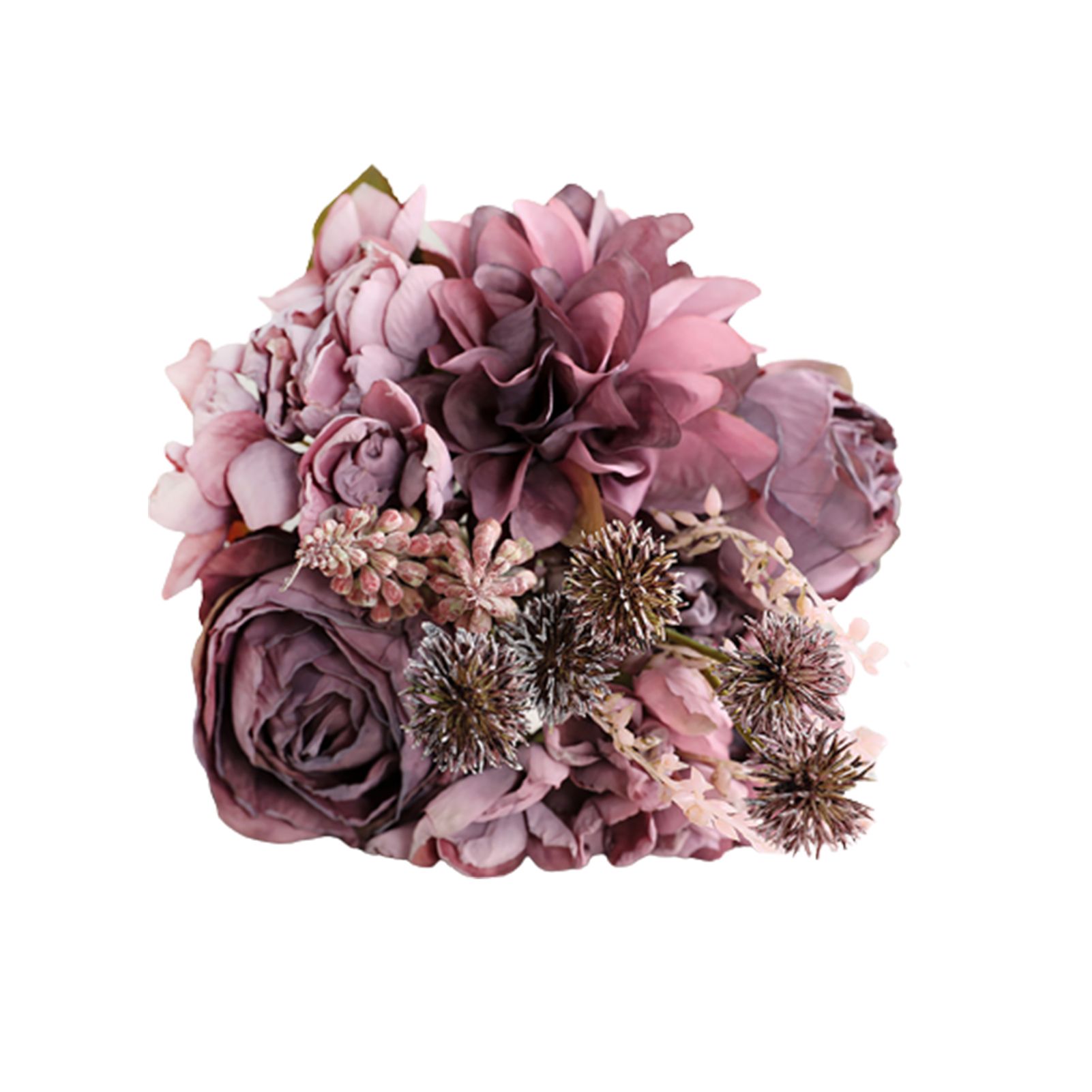 Bright-colored Artificial Flower Exquisite No Withering Faux Silk Flower Simulation Rose for Home