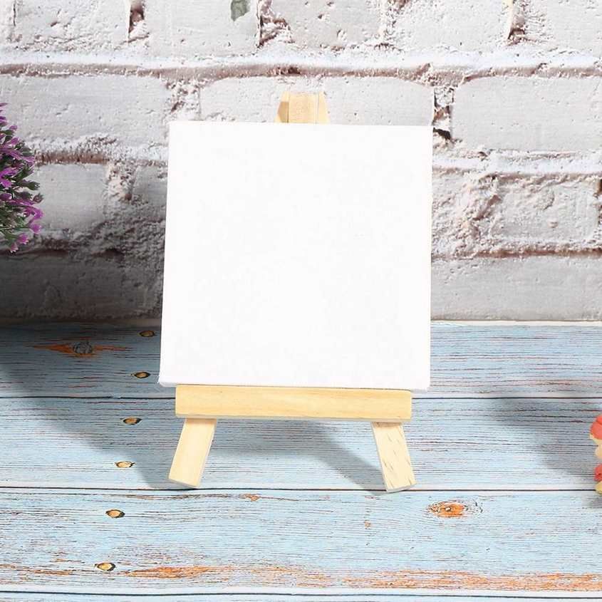 Wood Display Easel Kit Mini Canvas Set for Art Painting Drawing Craft Wedding Home Decoration