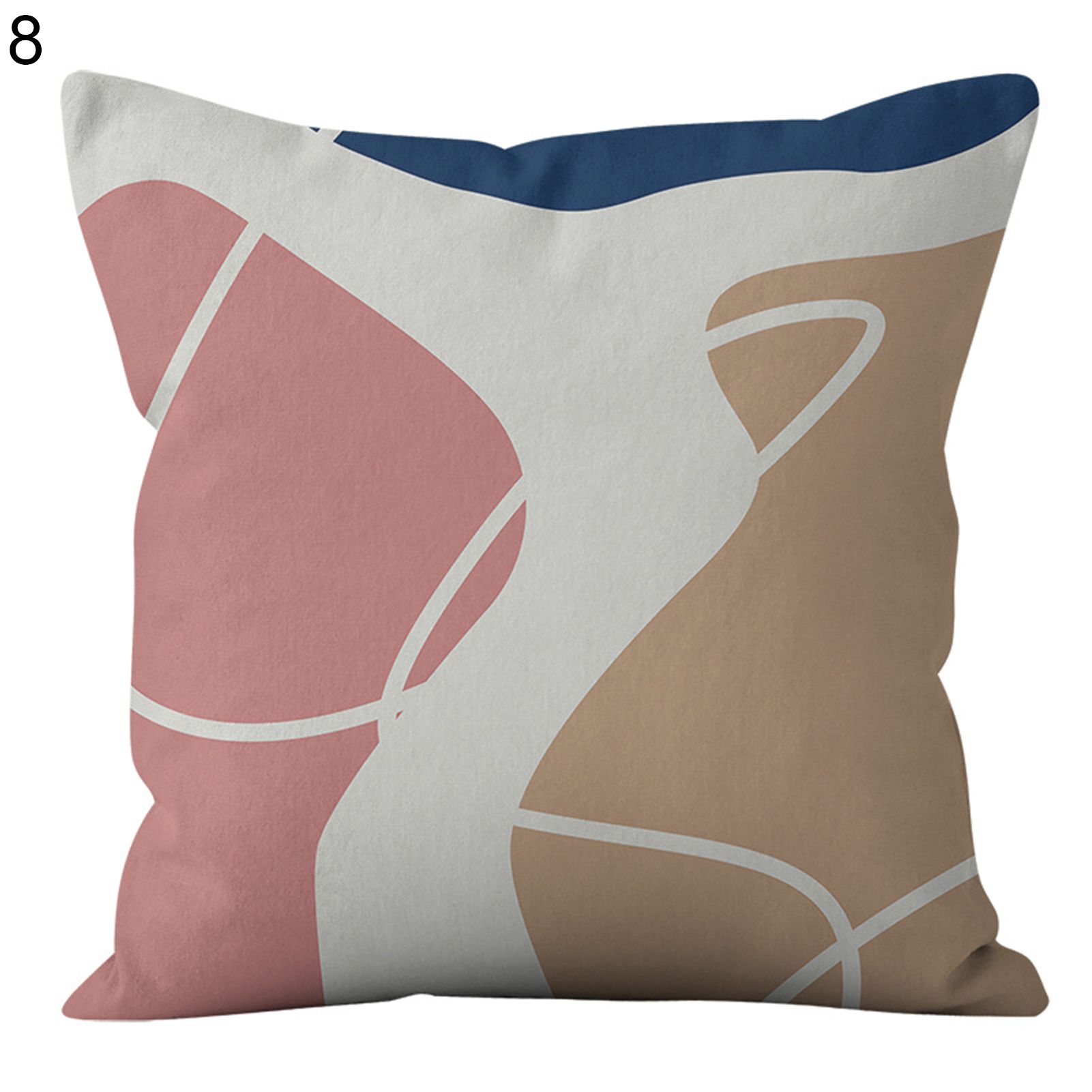 Cushion Slipcover Wrinkle Free Abstrt Geometric Printed Cushion Throw Case