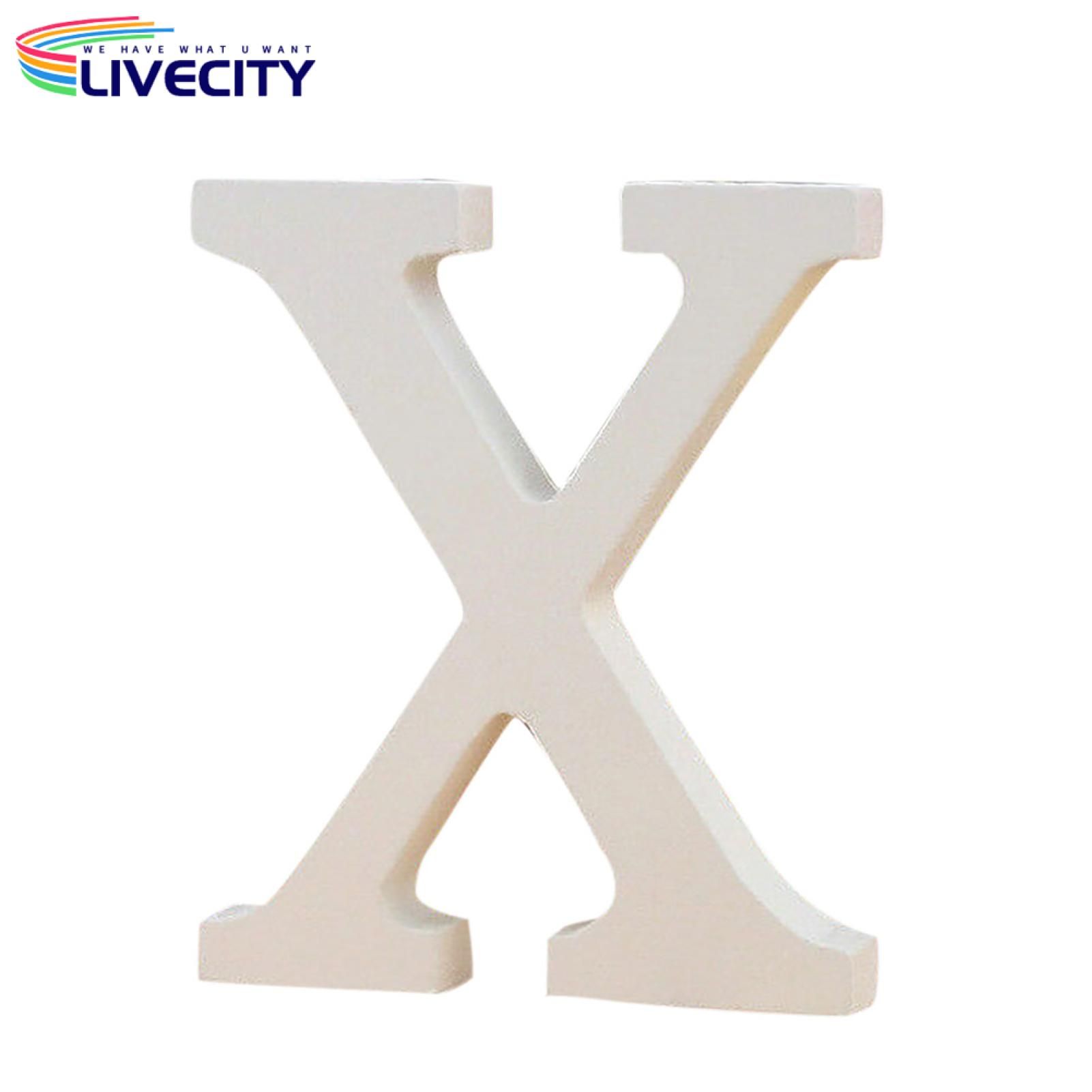 Wood Letter Hollow Wedding Large White Free Standing Wood Letter
