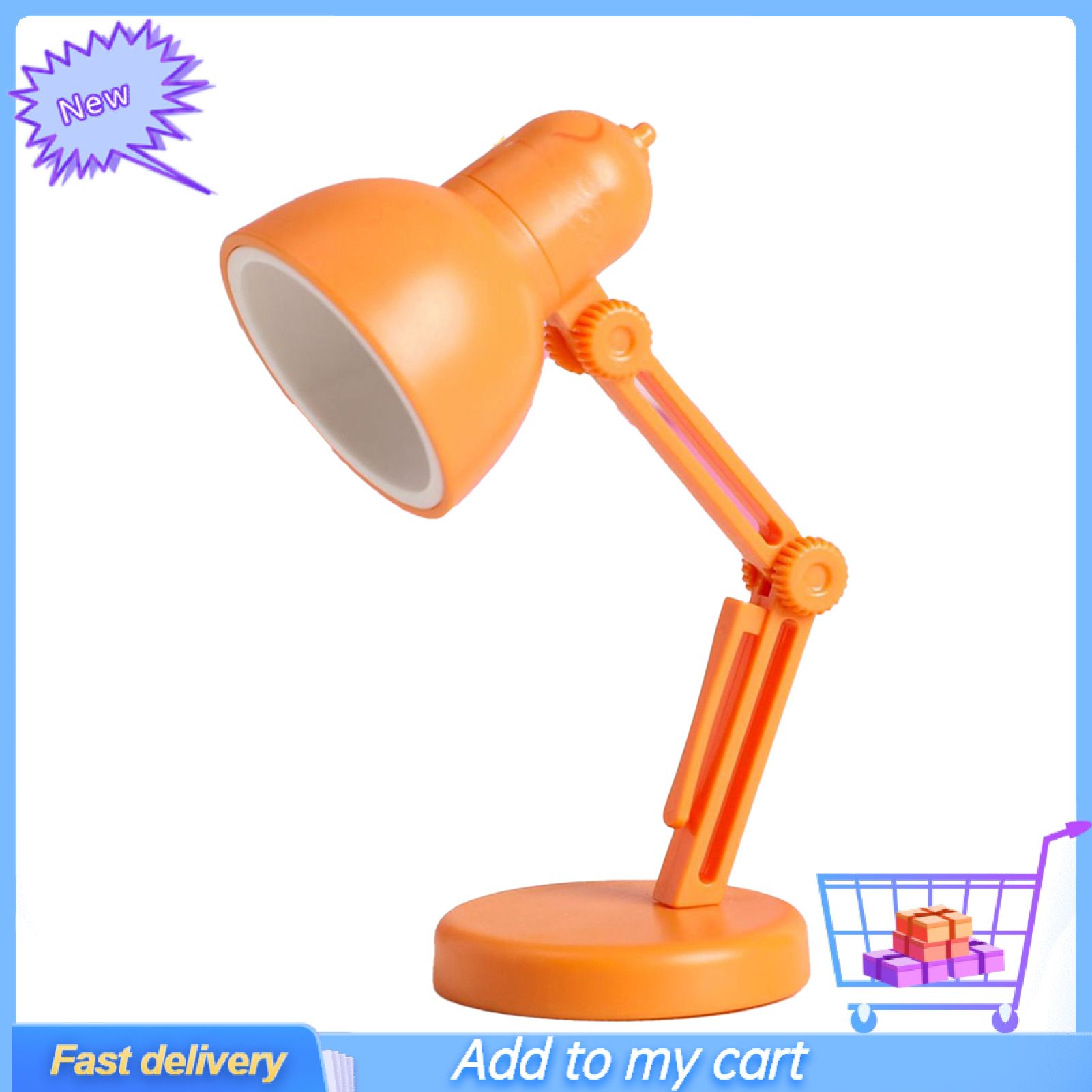 Mini LED Reading Lamp Foldable Cute Lightweight Clip Eye Protection Magnetic Light for Reading