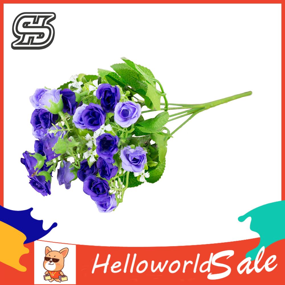 1 Bouquet Artificial Fake Rose Flower Home Office Party Decor Photo Props