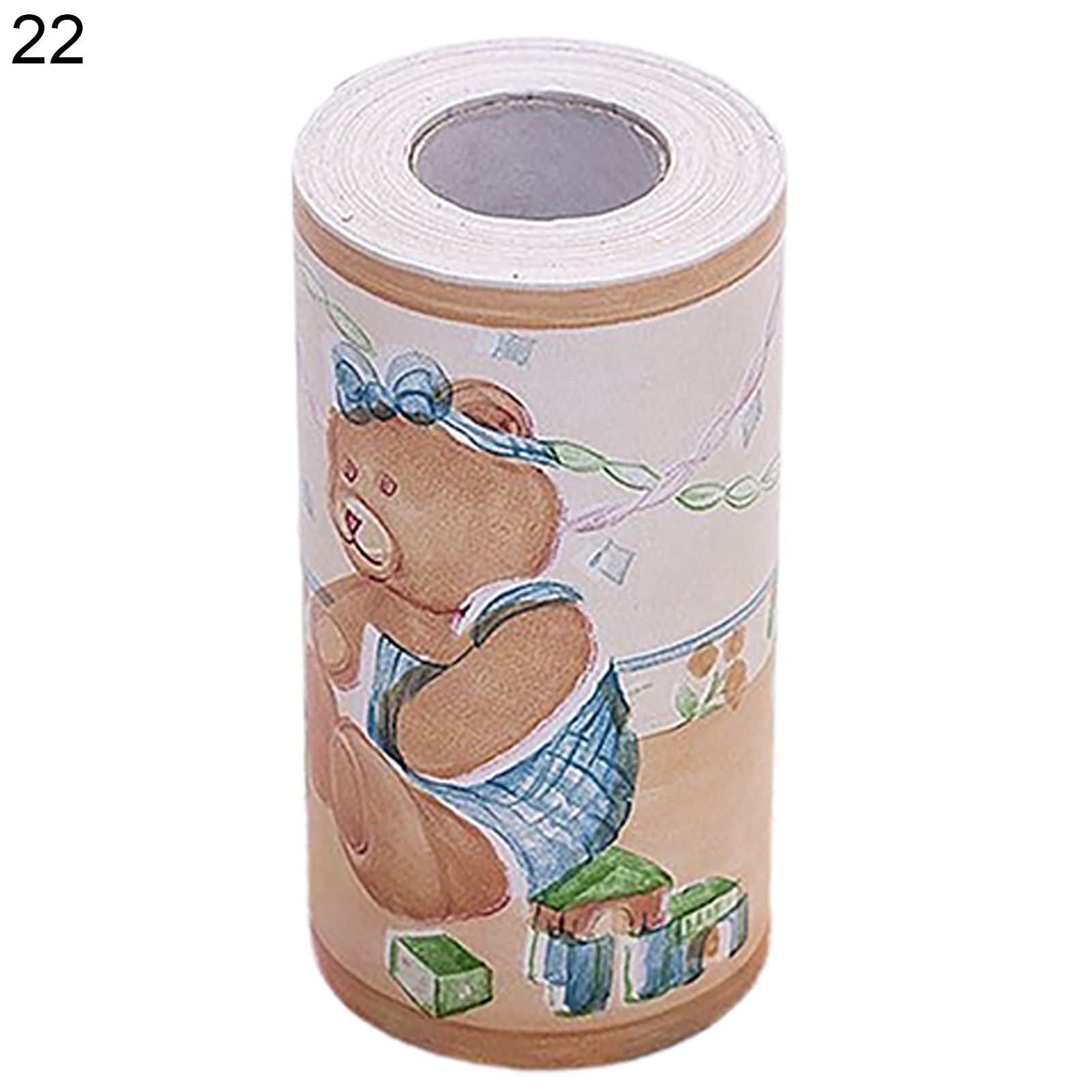 Skirting Line Stickers Moisture-proof Stylish DIY Flower Printing Wallpaper