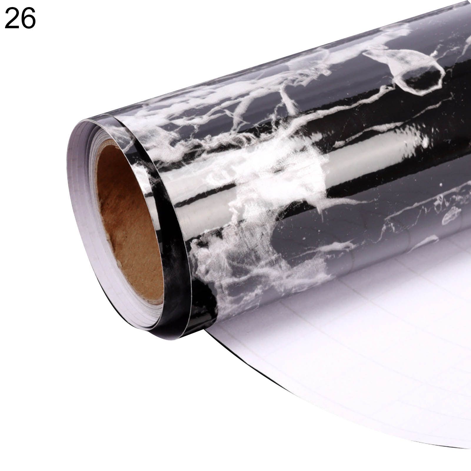 Wall Cling Waterproof Marble Textured Film Vinyl Mural Sticker