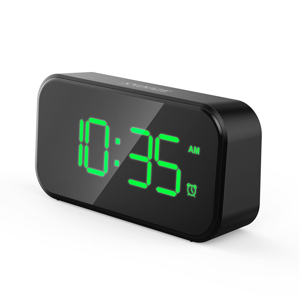 Digital Dimmable Alarm Clock Large LED Screen USB Interface Home Office Decor