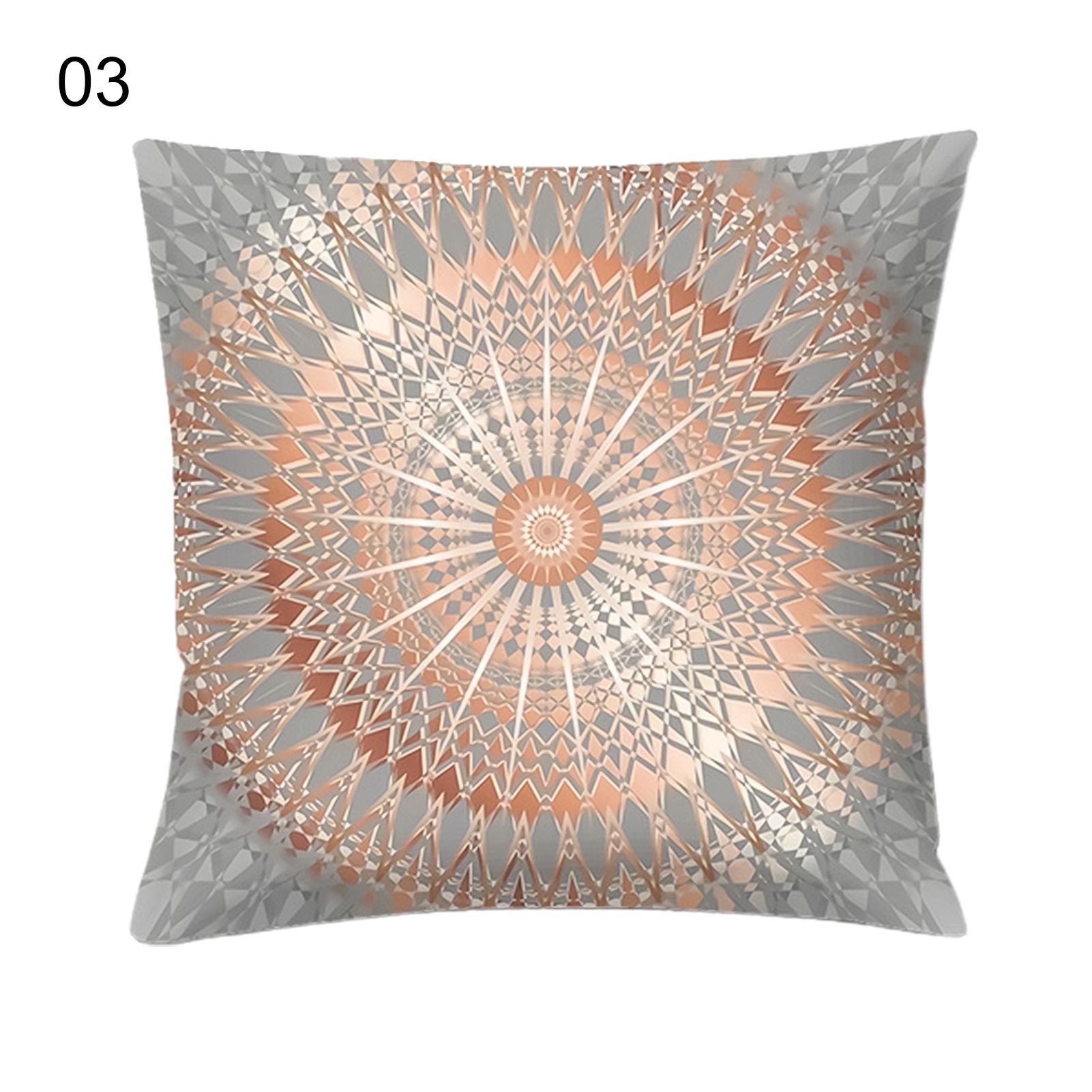 Peach Skin Unique Pattern Pillow Covers Square Accent Pillowcases for Sofa Decor