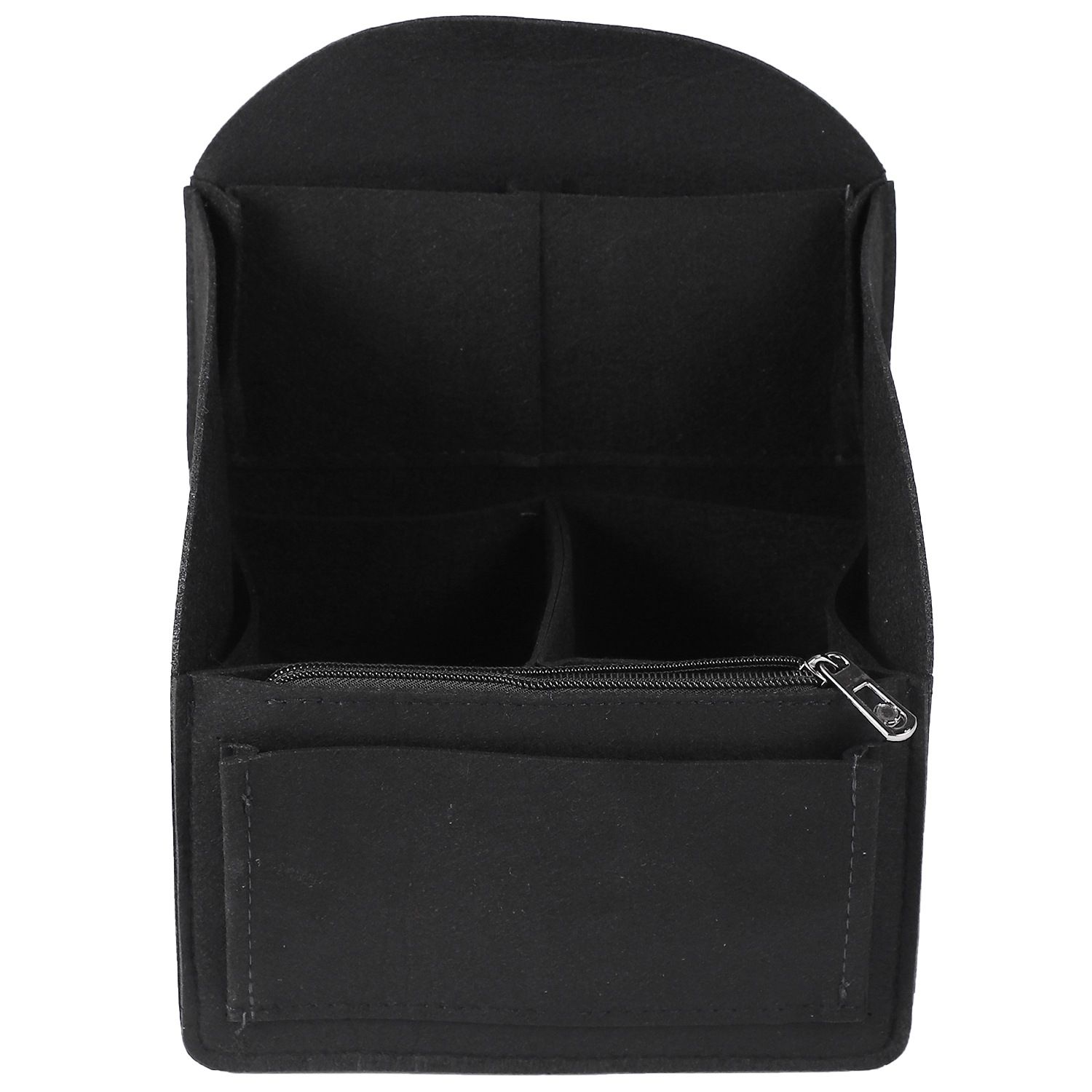 Felt Backpack Insert Organizer Storage Bag Universal Bag In Bag Men Women Shoulder Tote Bags Handbag Organizers(Black)