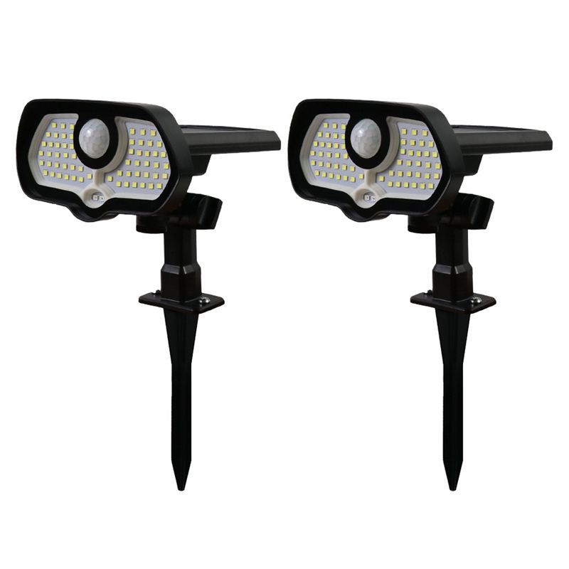Solar Spot Lights Outdoor Solar Lights Solar Landscape Spotlights Waterproof Adjustable for Yard Pathway Garden 2 PCS